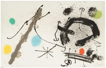 Lithografie Miró - Bouquet de Rêves pour Neila