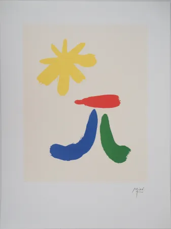 Lithografie Miró - Cabane sous le soleil