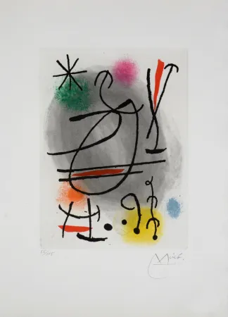 Lithografie Miró - Caillou, 1978 - Hand-signed
