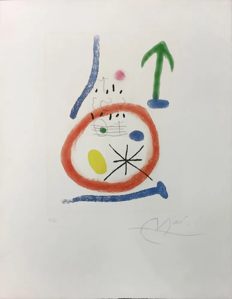 Ets En Aquatint Miró - CHEMIN DE RONDE III