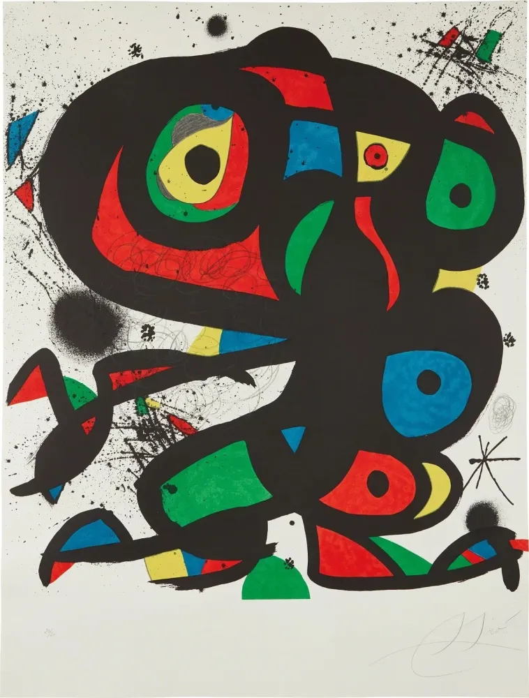 Lithografie Miró - Colpir sense nafrar 2