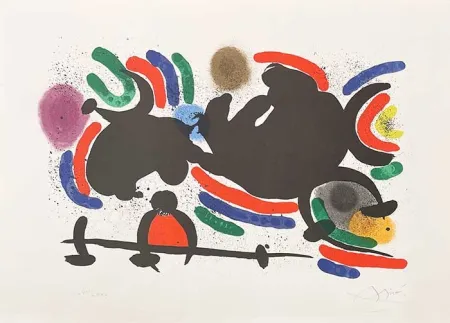 Lithografie Miró - Composition