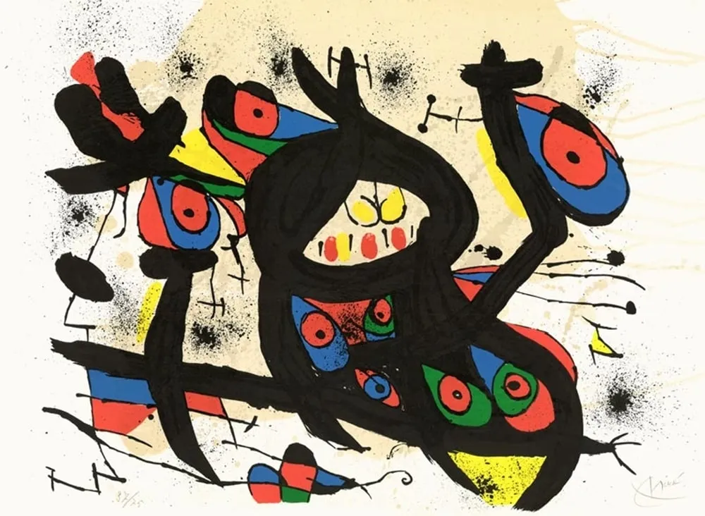 Lithografie Miró - Composition 
