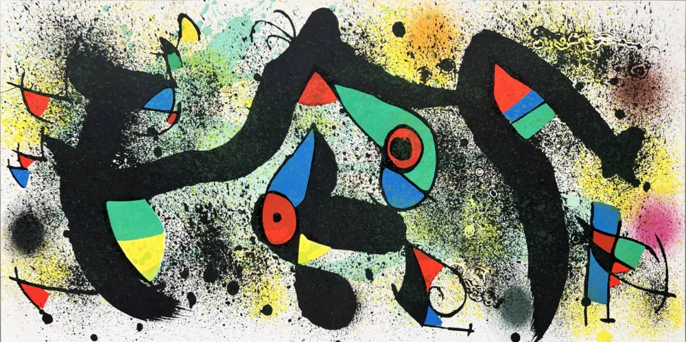 Lithografie Miró - Composition