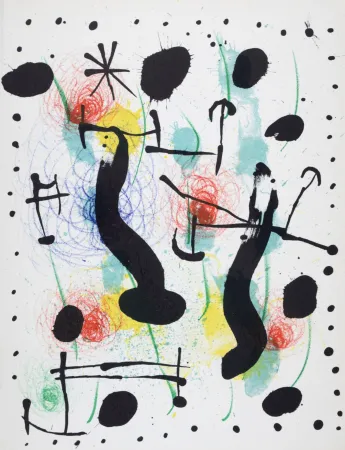 Lithografie Miró - Composition, 1966