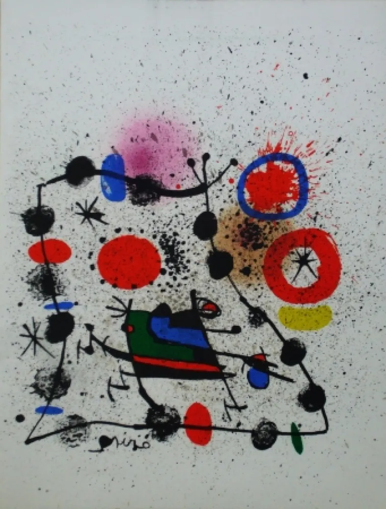 Lithografie Miró - Composition