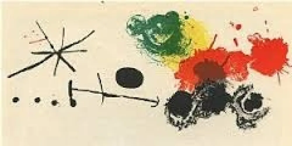 Lithografie Miró - Composition
