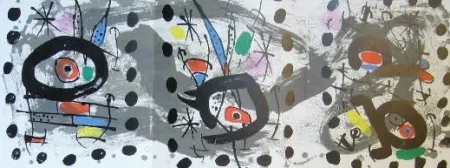 Lithografie Miró - Composition