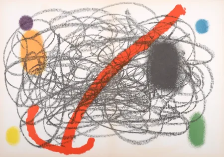 Lithografie Miró - Composition (B), 1961