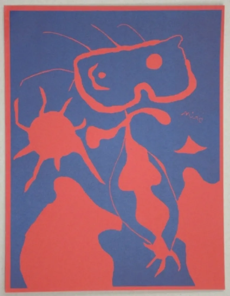 Linosnede Miró - Composition pour XXe Siècle