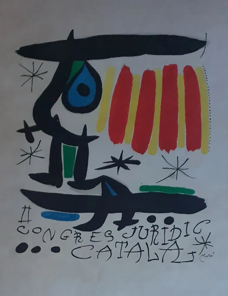 Lithografie Miró - Congreso Juridico Catalan