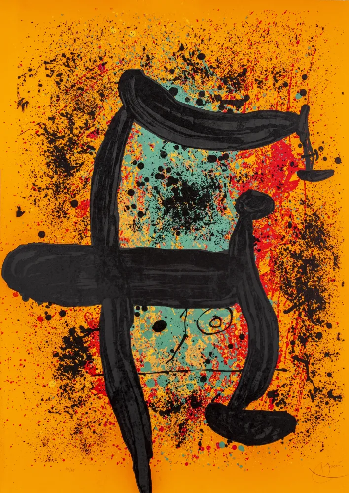 Lithografie Miró - Cueilleuse d'oranges (La) 