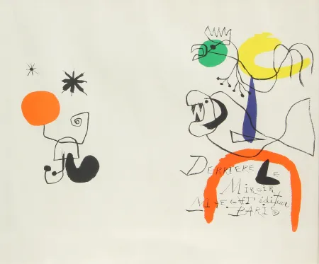 Lithografie Miró - DERRIER LE MIRROIR