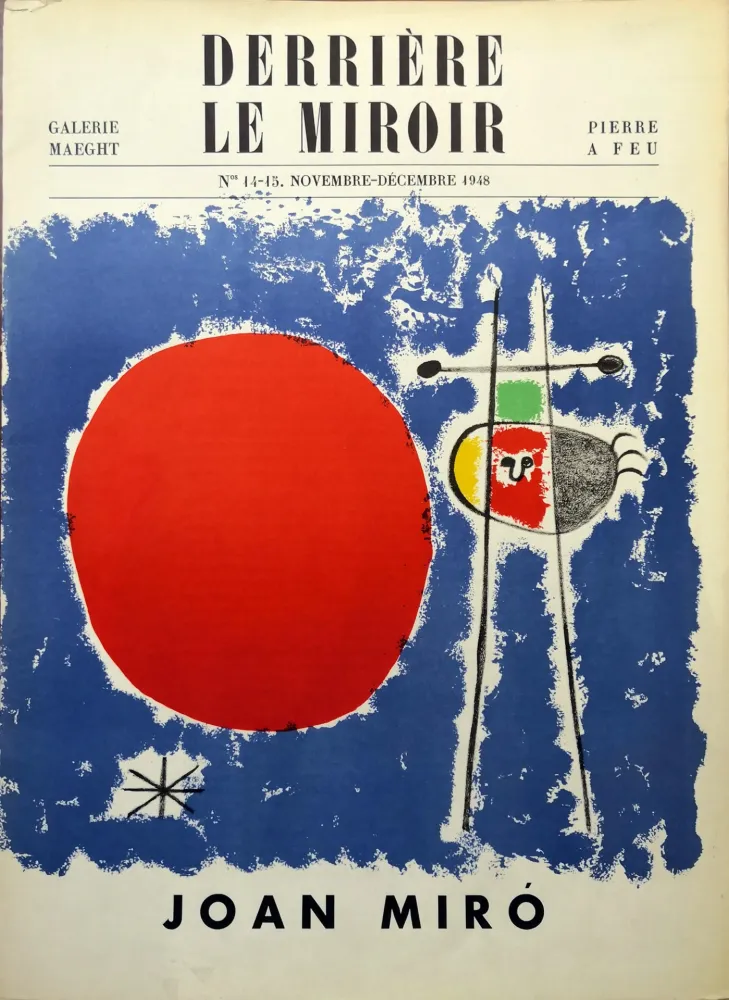 Geïllustreerd Boek Miró - Derrière le Miroir n. 14/15. Novembre-Décembre 1948.