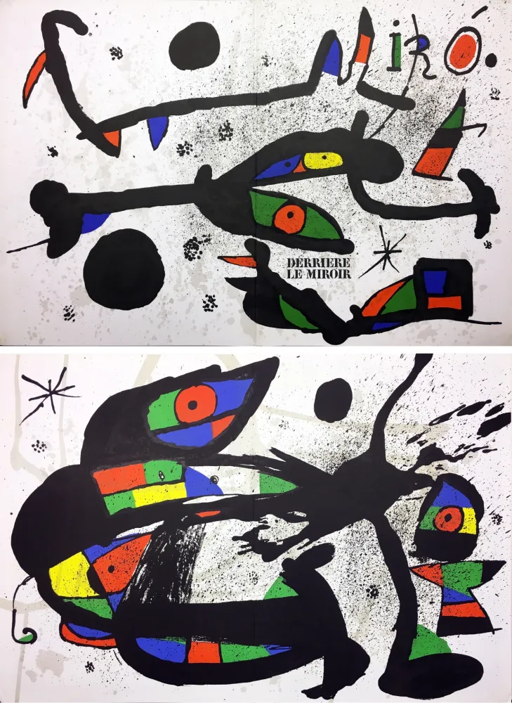 Geïllustreerd Boek Miró - Derrière Le Miroir n° 231 . MIRÓ. SCULPTURES. 2 LITHOGRAPHIES ORIGINALES (1978).