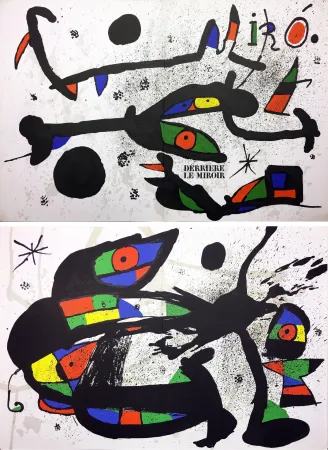 Geïllustreerd Boek Miró - Derrière Le Miroir n° 231 . MIRÓ. SCULPTURES. 2 LITHOGRAPHIES ORIGINALES (1978).
