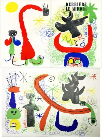 Geïllustreerd Boek Miró - Derrière Le Miroir n° 29-30 - MIRÓ. 2 LITHOGRAPHIES ORIGINALES (Mai 1950)