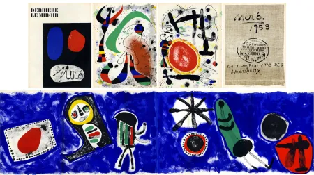 Lithografie Miró - Derrière le Miroir n° 57-58-59. MIRO. Avec le spectaculaire et célèbre 