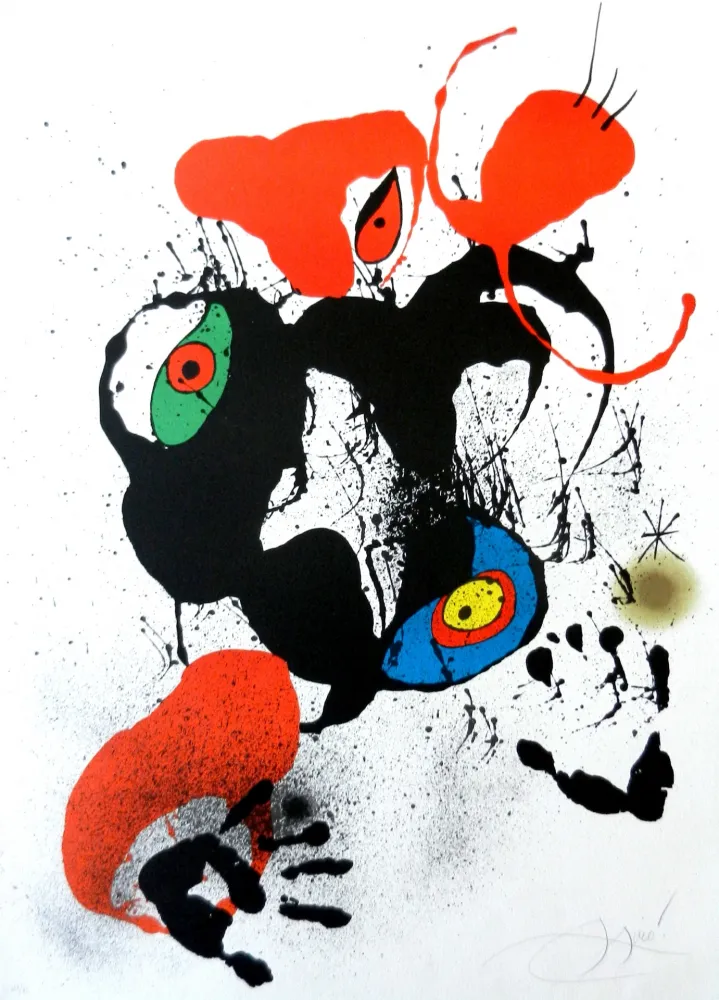 Lithografie Miró - El fogainer