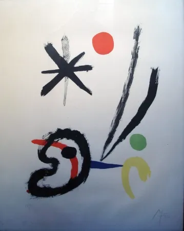 Lithografie Miró - El pájaro cometa