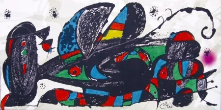 Lithografie Miró - Escultor : Irán