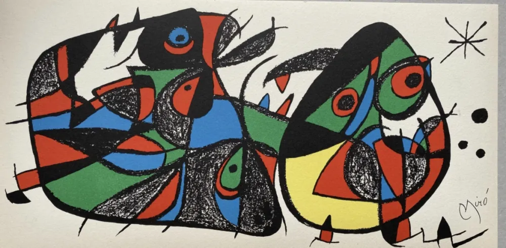 Lithografie Miró - Escultor Italie