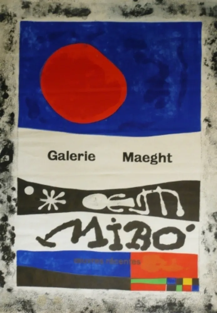 Lithografie Miró - Exposition Maeght MOURLOT 1953