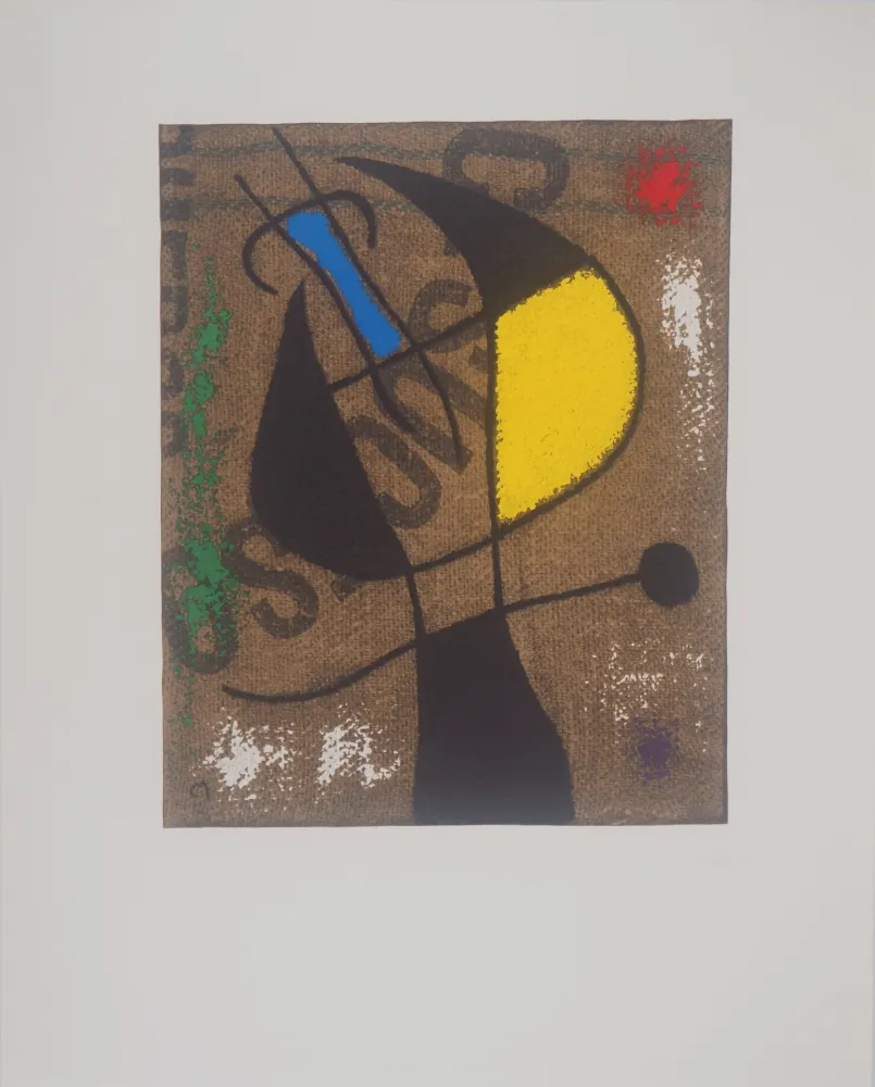 Lithografie Miró - Femme à la victoire