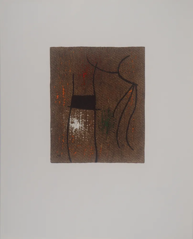 Lithografie Miró -  Femme abstraite