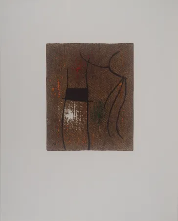 Lithografie Miró -  Femme abstraite