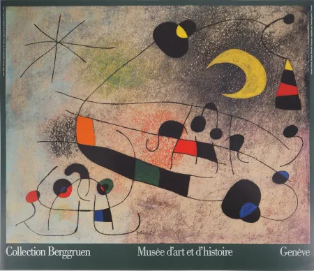 Geïllustreerd Boek Miró - Femme abstraite sous la Lune