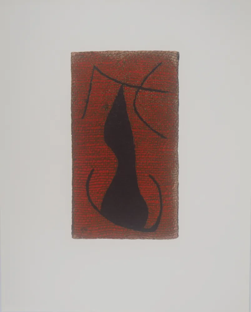 Lithografie Miró - Femme allongée