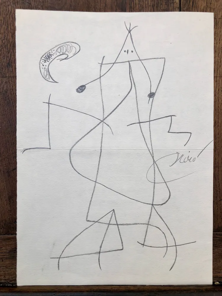 Ets Miró - Femme devant la lune