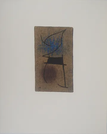 Lithografie Miró - Femme en bleu