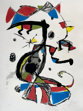 Lithografie Miró - Festa Major 