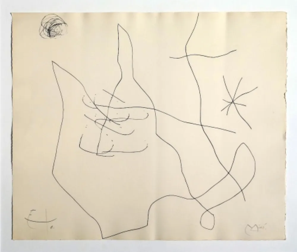 Gravure Miró - Flux de l'aimant