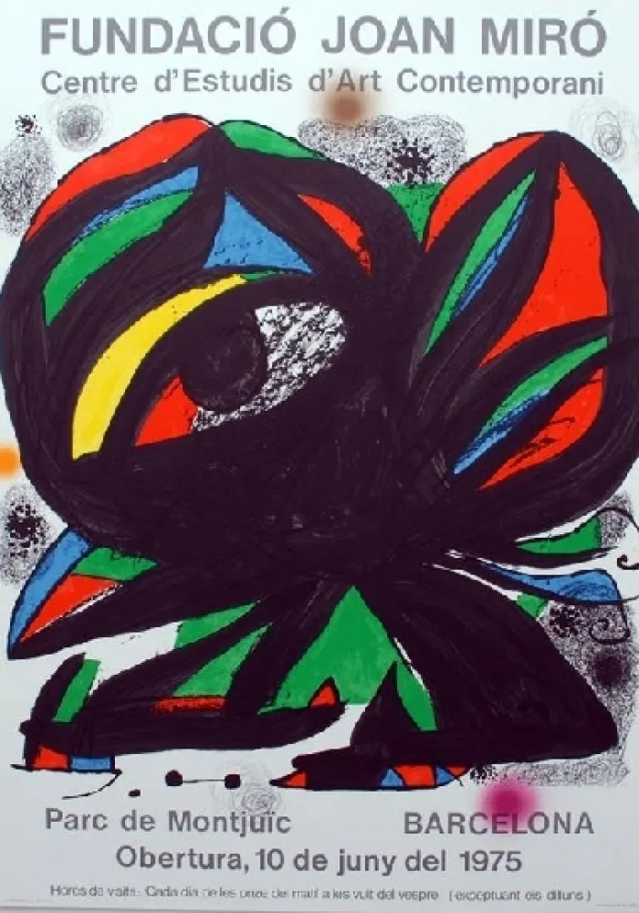 Lithografie Miró - Fundacio Joan Miro - Barcelona 1975