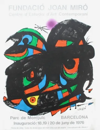 Lithografie Miró - Fundacio Joan Miro - Barcelona 1976