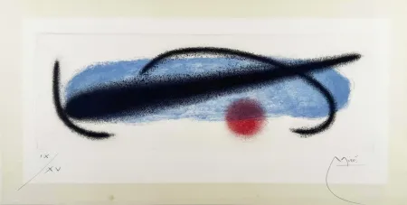 Ets En Aquatint Miró - Fusées 1 