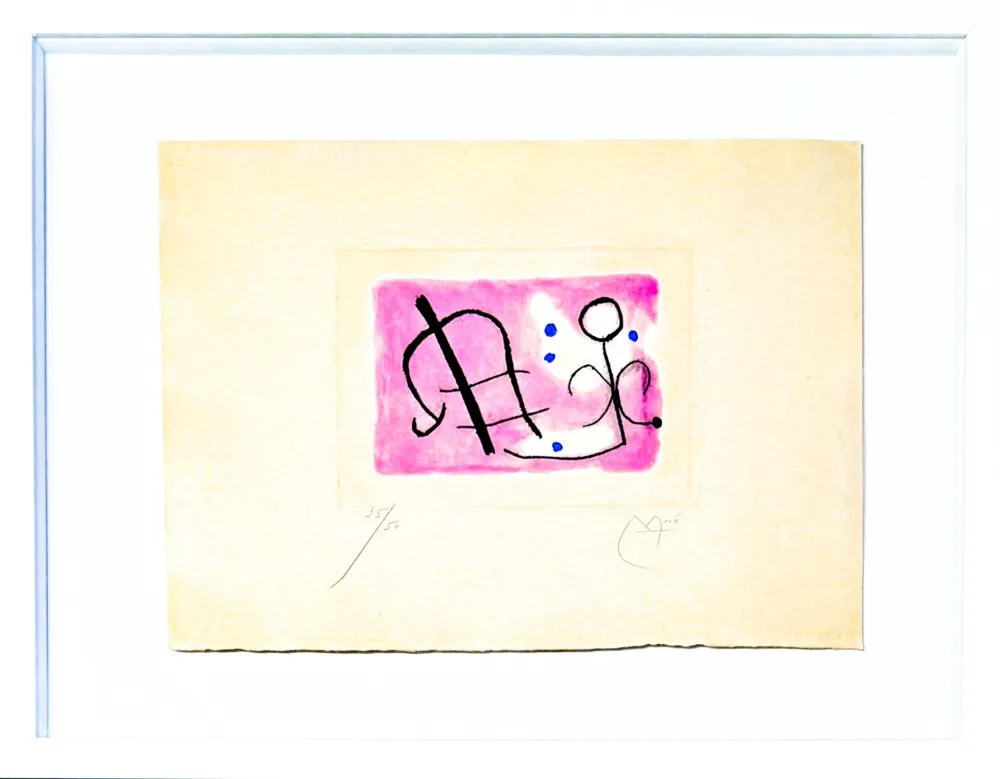 Ets En Aquatint Miró - Fusées