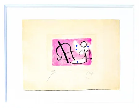 Ets En Aquatint Miró - Fusées