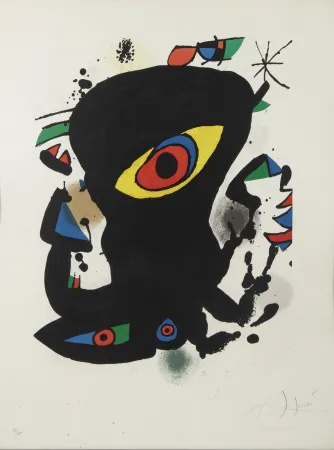 Lithografie Miró - Galeria Maeght Barcelona ( Ref M 932 )