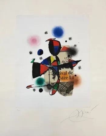 Ets En Aquatint Miró - Gaudi XV