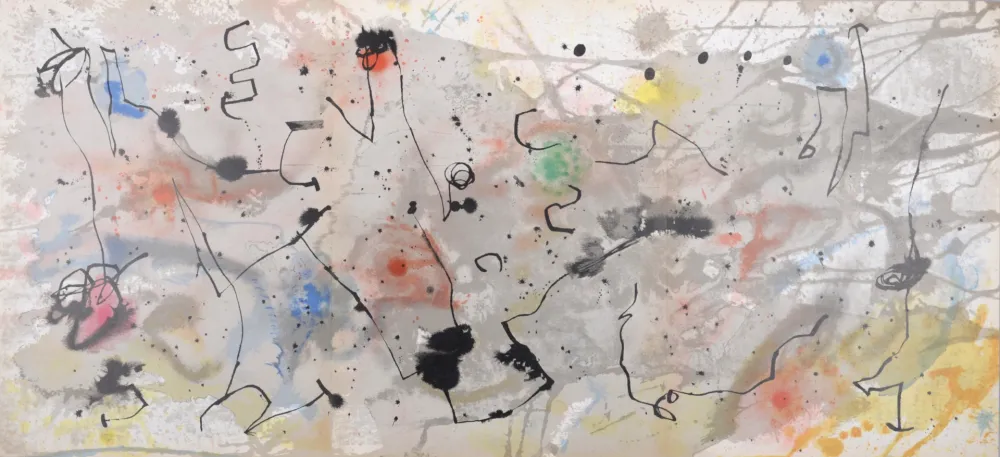 Lithografie Miró - Graphismes (A), 1961 - Triptych