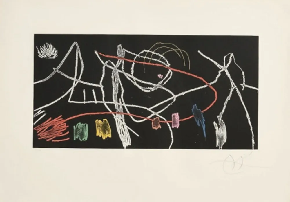 Ets En Aquatint Miró - Gravures Pour Une Exposition