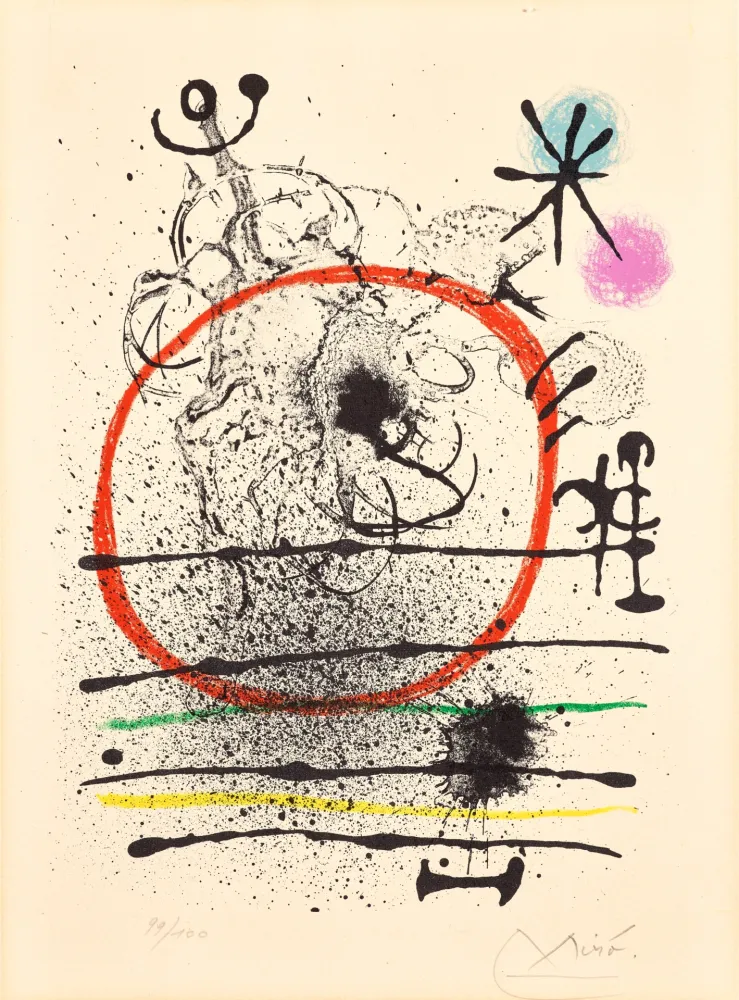 Lithografie Miró - Herbes d'été (Summer Grasses)