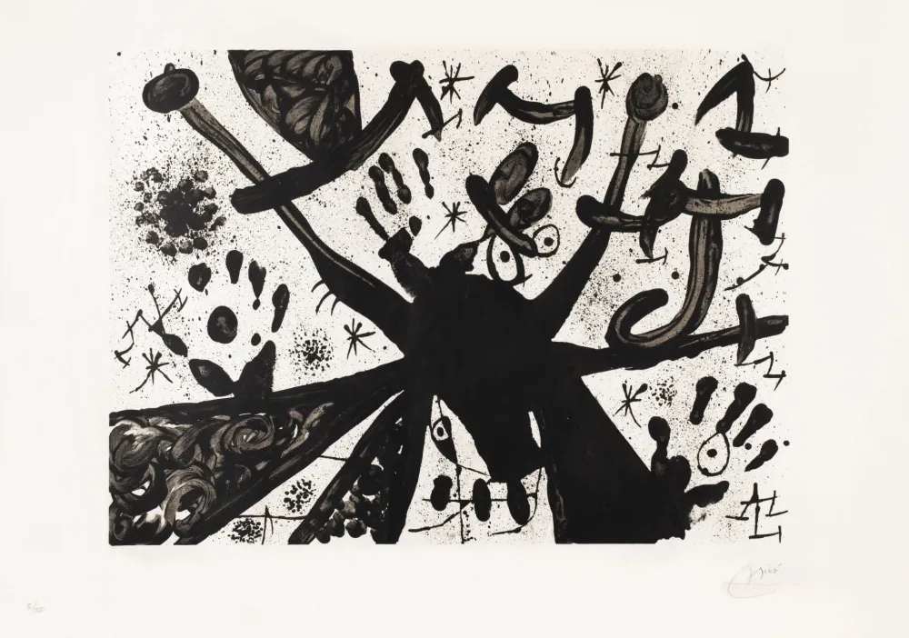 Lithografie Miró - Homage to Joan Prats