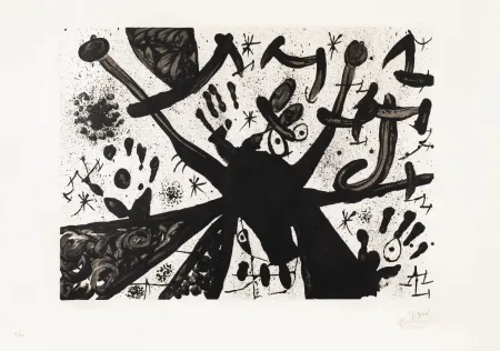 Lithografie Miró - Homage to Joan Prats