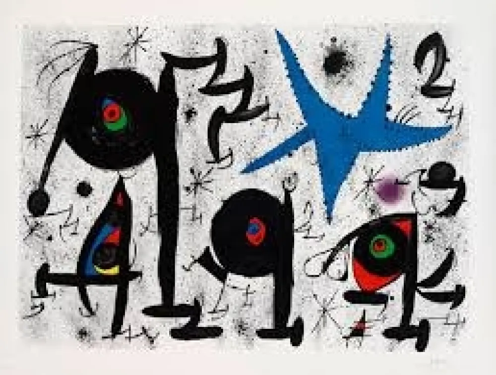 Lithografie Miró - Homenaje a Joan Prats