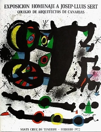Lithografie Miró - Homenaje A Josep-Lluis Sert